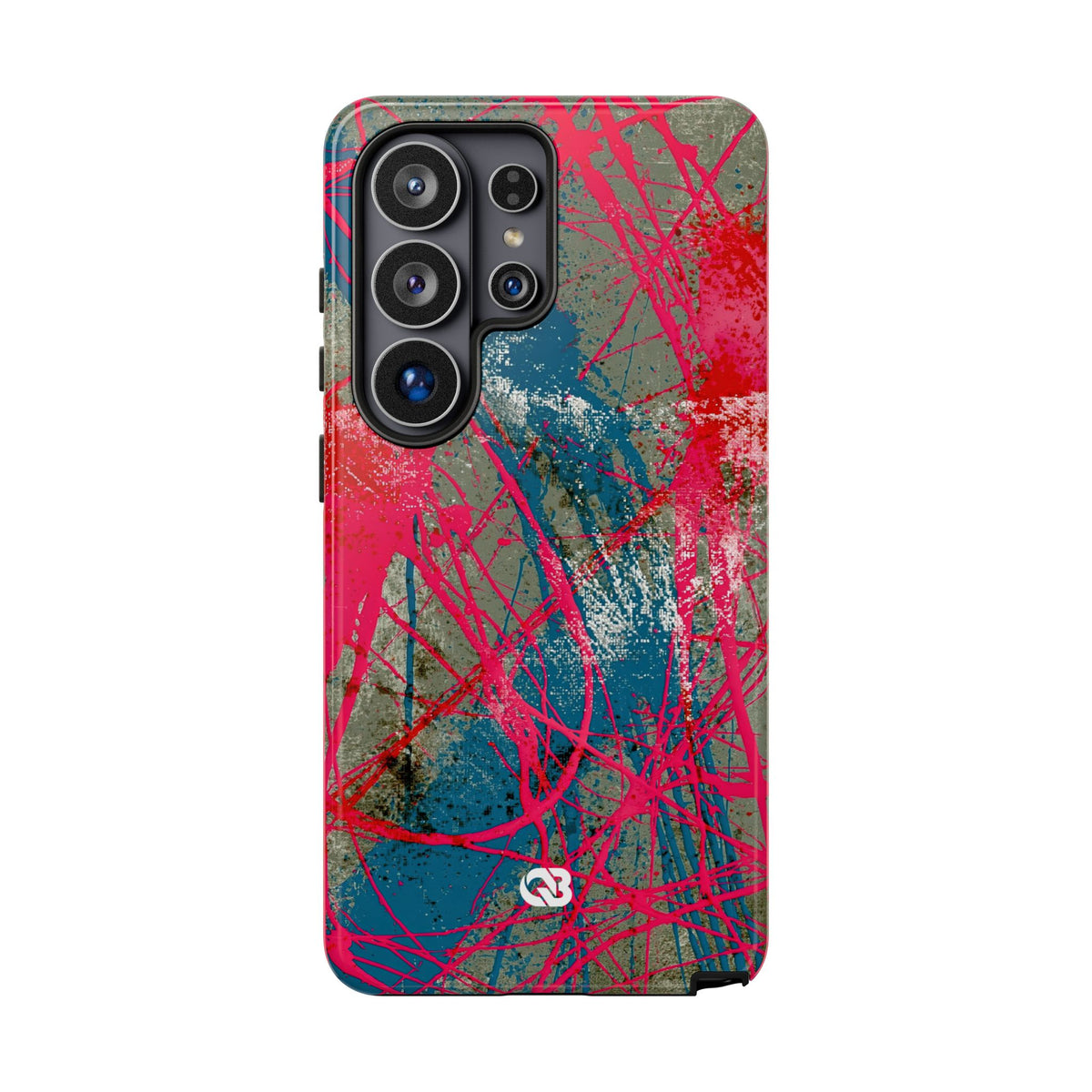 Neon Static Drip · Tough Phone Case for Samsung · Pink