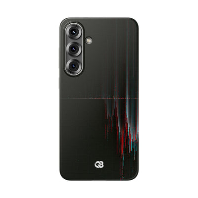 Black Lite Phone Case for Samsung - Corrupted Data Stream