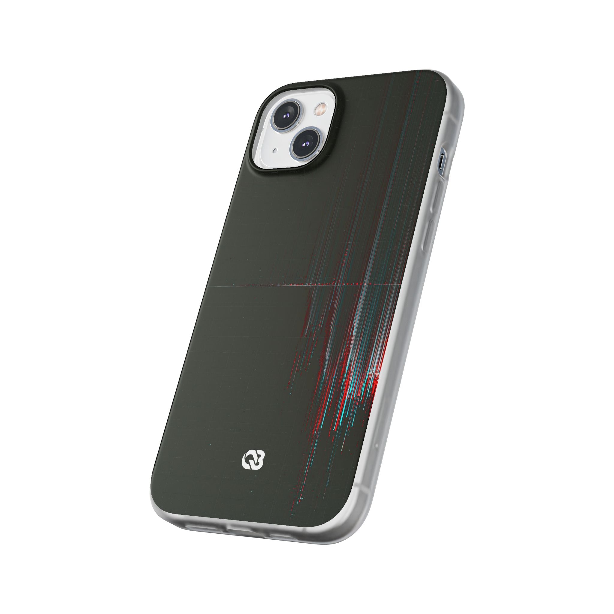 Black Lite Phone Case for iPhone - Corrupted Data Stream