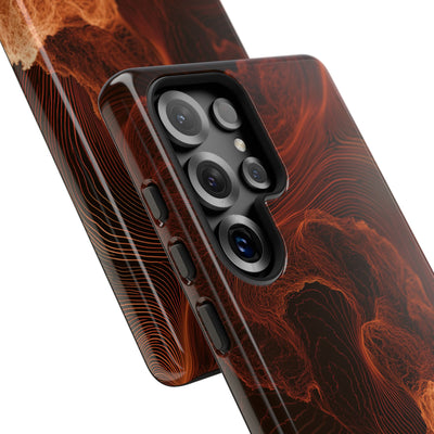 Amber Filament · Tough Phone Case for Samsung · Orange