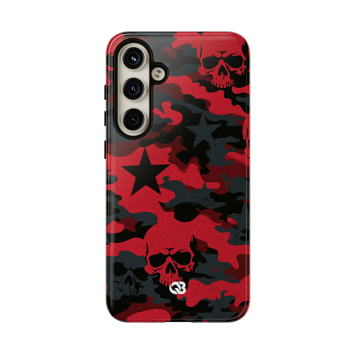 Crimson Skull Camo · Tough Phone Case for Samsung · Red