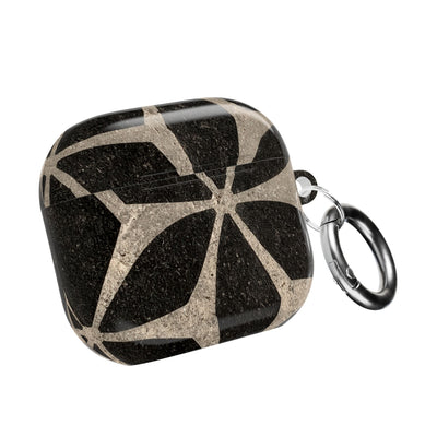 Concrete Mosaic Star · Hard Case for AirPods & AirPods Pro · Black