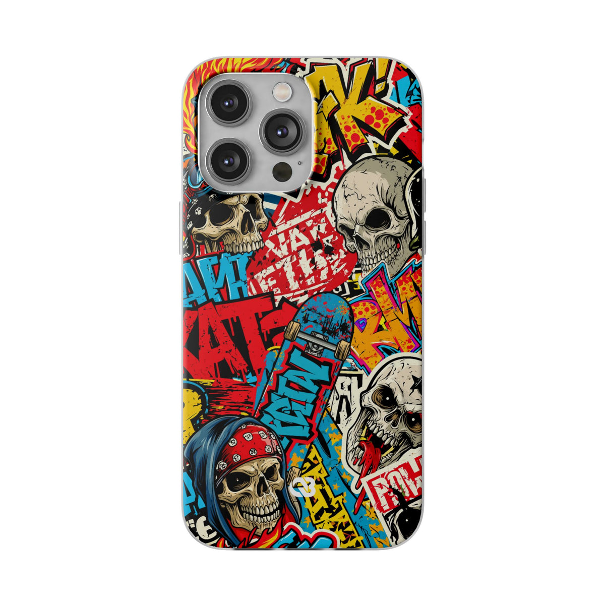 Skate Skull Riot · Lite Phone Case for iPhone ·  Red