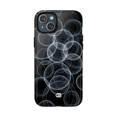 Black Tough 2.0 Magsafe Phone Case for iPhone - Frosted Ring Matrix