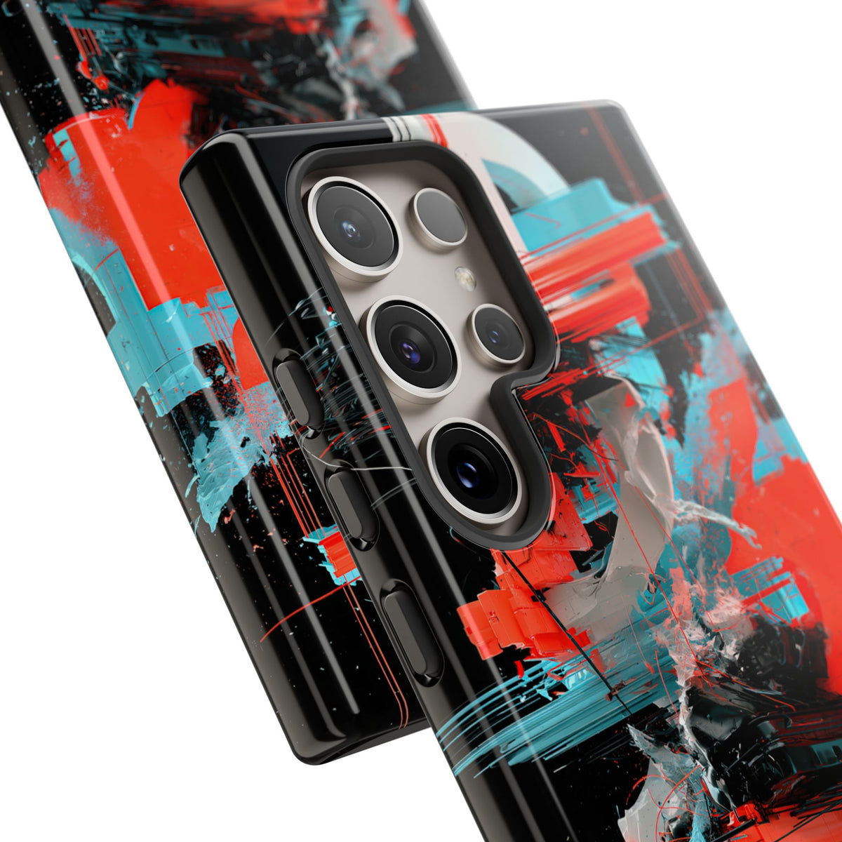 Fragmented Cyber Core · Tough Phone Case for Samsung · Black
