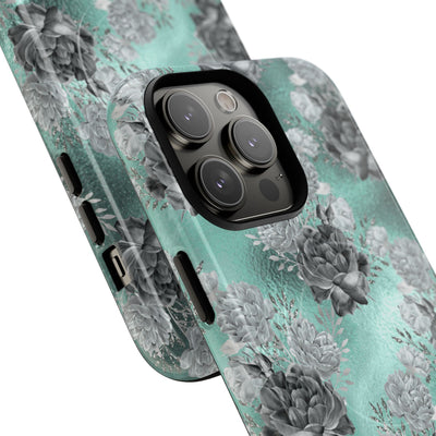 Frost Mint Floral · Tough+ Magsafe