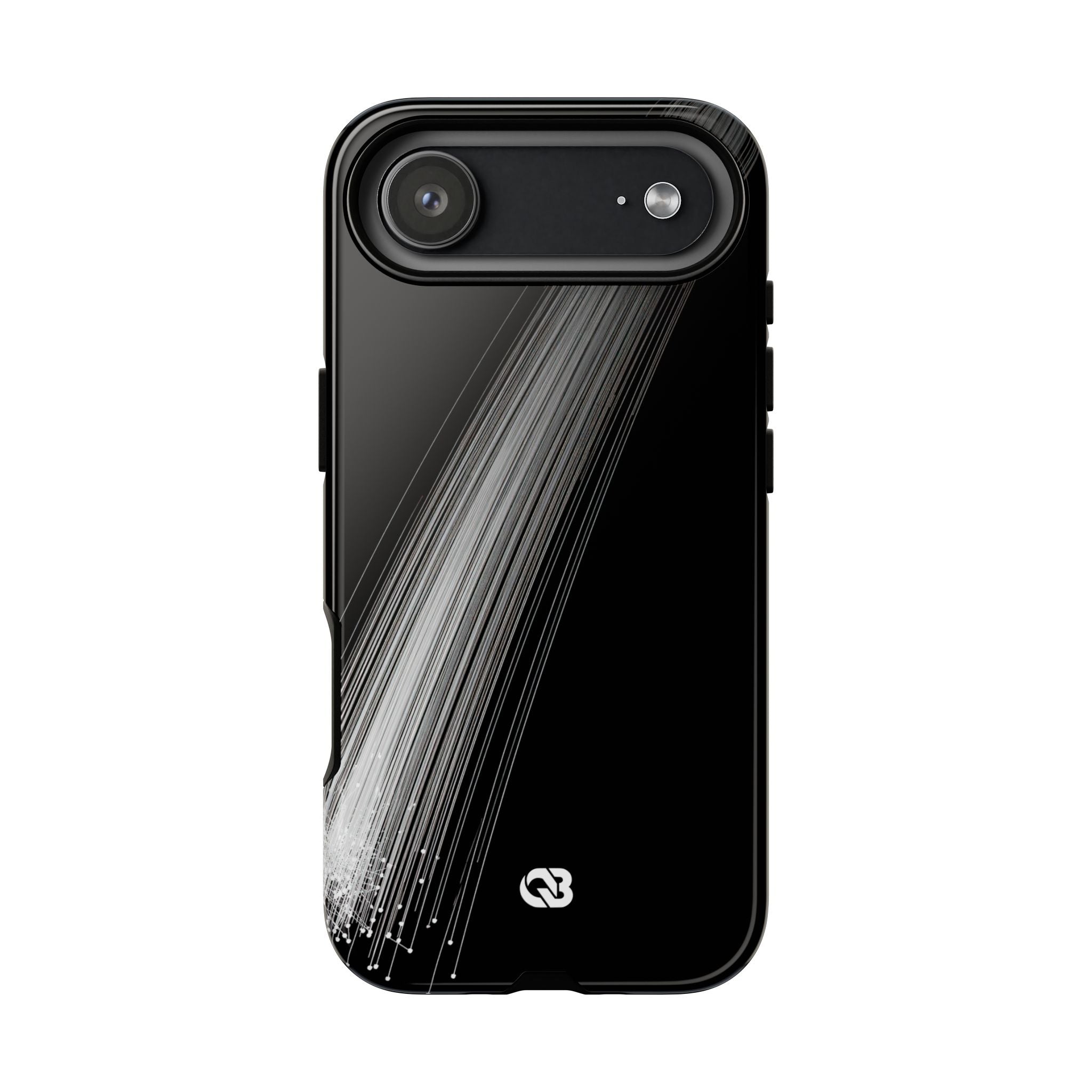 Black Tough Phone Case for iPhone - Linear Velocity Beam