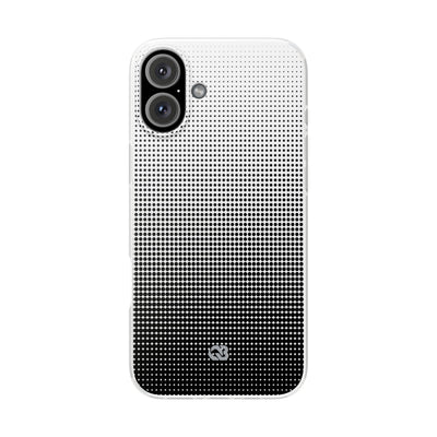 Black Lite Phone Case for iPhone - Obsidian Halftone Flux