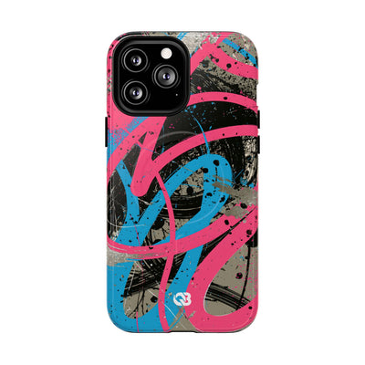 Cyber Splatter Flow · Tough 2.0 Magnetic Phone Case for iPhone · Pink