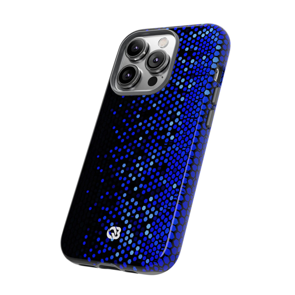 Cobalt Hex Dispersion · Tough Phone Case for iPhone · Blue