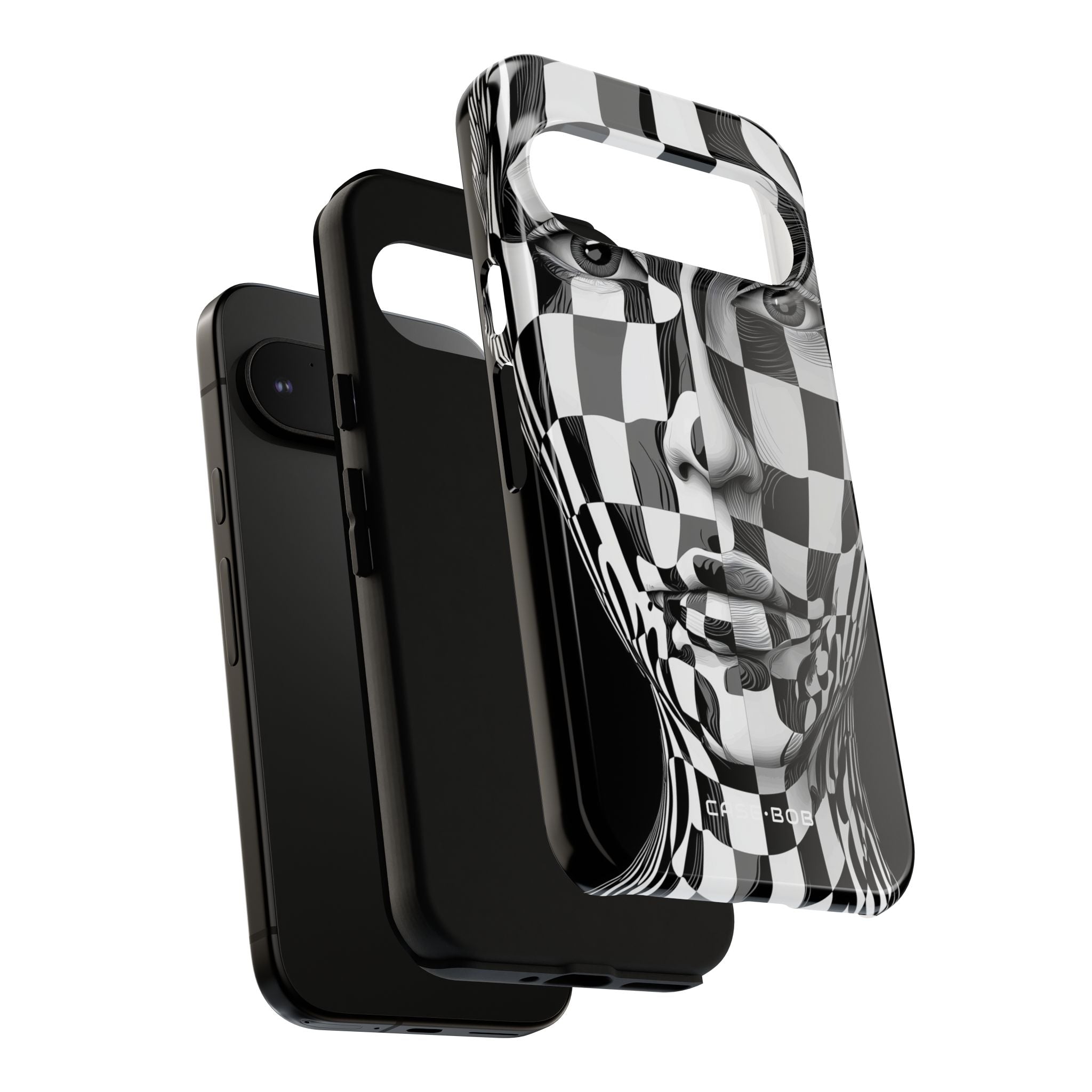 Checkered Face Google Pixel 9 Pro Case - Tough