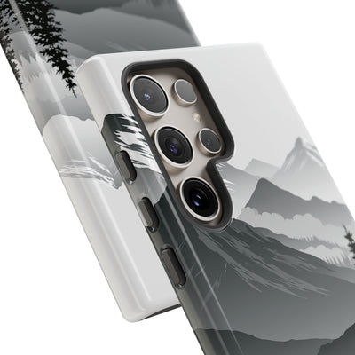 Grey Tough Phone Case for Samsung - Granite Ridge Mist