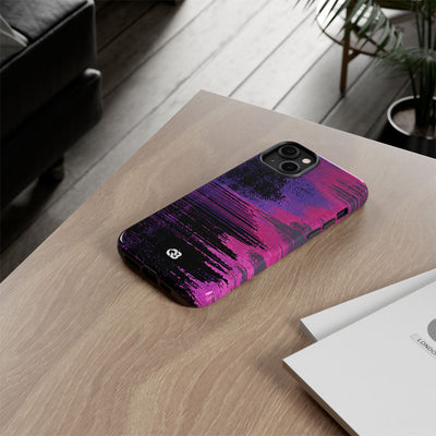 Neon Signal Shift · Tough Phone Case for iPhone · Purple
