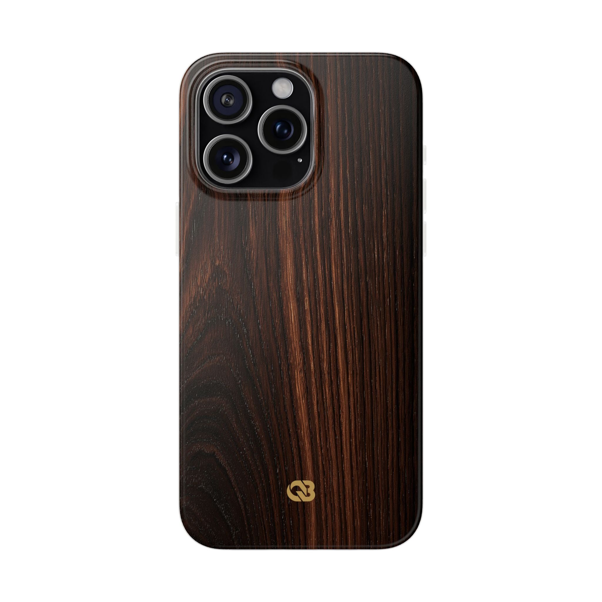 Brown Lite Phone Case for iPhone - Burnished Mahogany Grain