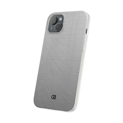 Grey Lite Phone Case for iPhone - Chrome Mesh Warp