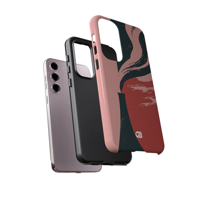 Pink Tough Phone Case for Samsung - Cinder Rose Plume
