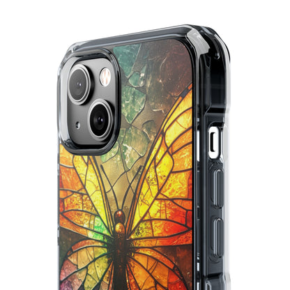 Buntglas Schmetterling iPhone 14 Case - Impact