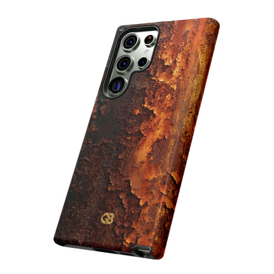 Orange Tough Phone Case for Samsung - Oxidized Iron Crust