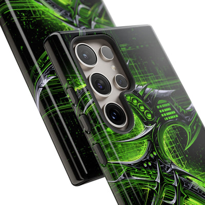 Cyber Sigil Grid · Tough Phone Case for Samsung · Green