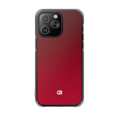 Red Impact MagSafe Phone Case for iPhone - Crimson Velvet Fade