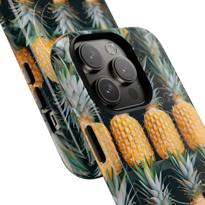 Lignes d'ananas dorés