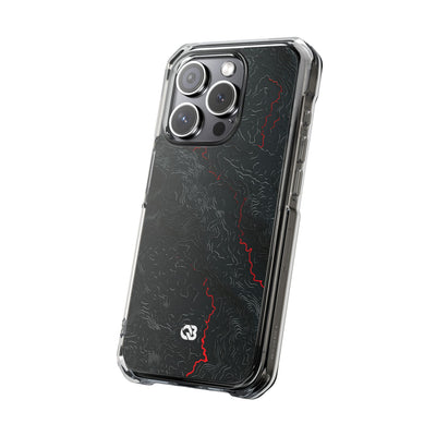 Crimson Rift · Clear Impact Magnetic Phone Case for iPhone ·  Black