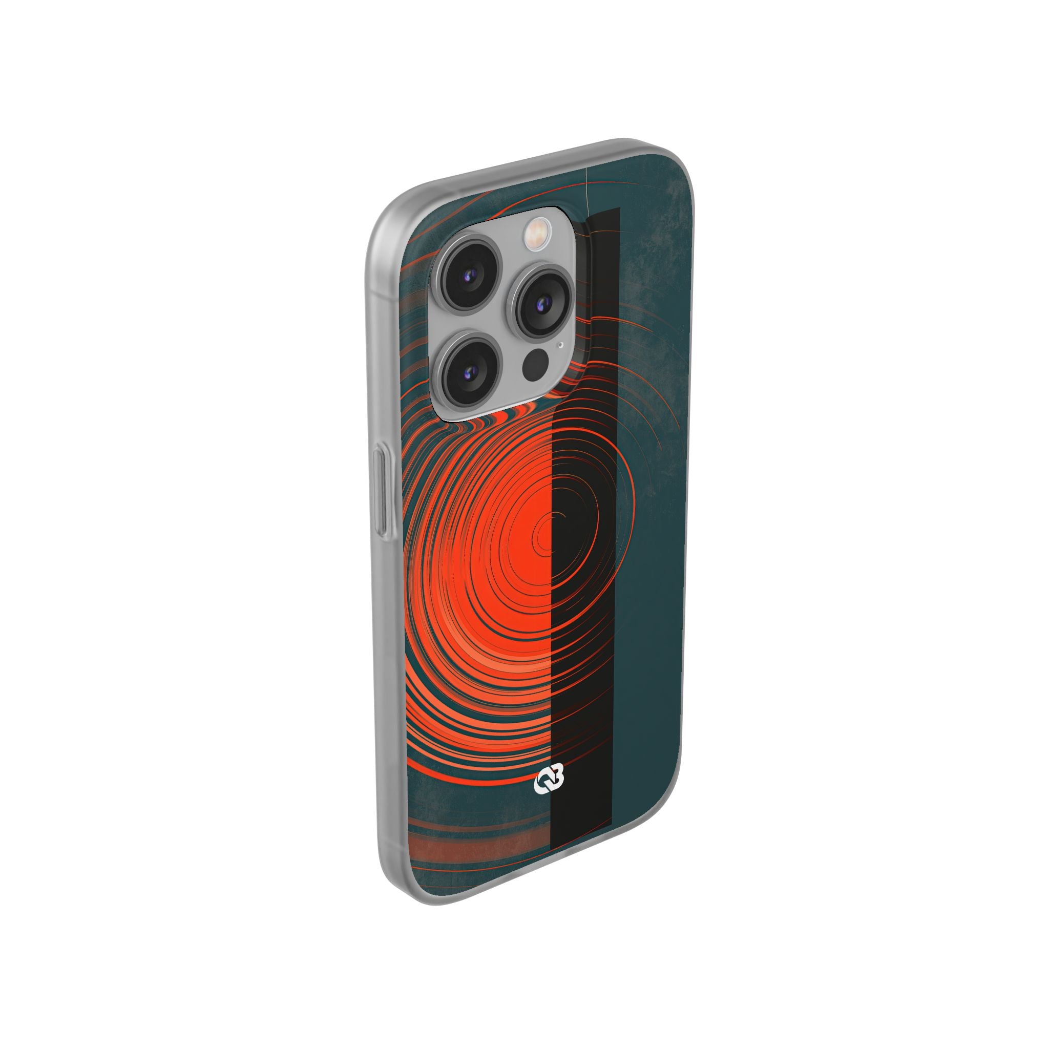 Teal Lite Phone Case for iPhone - Burnt Slate Radial
