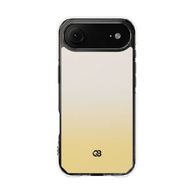 Solar Cream Ombre · Clear Impact Magnetic Phone Case for iPhone · Yellow