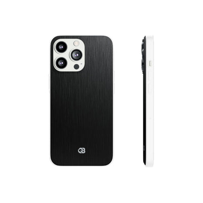 Obsidian Brushed Steel · Lite Phone Case for iPhone ·  Black