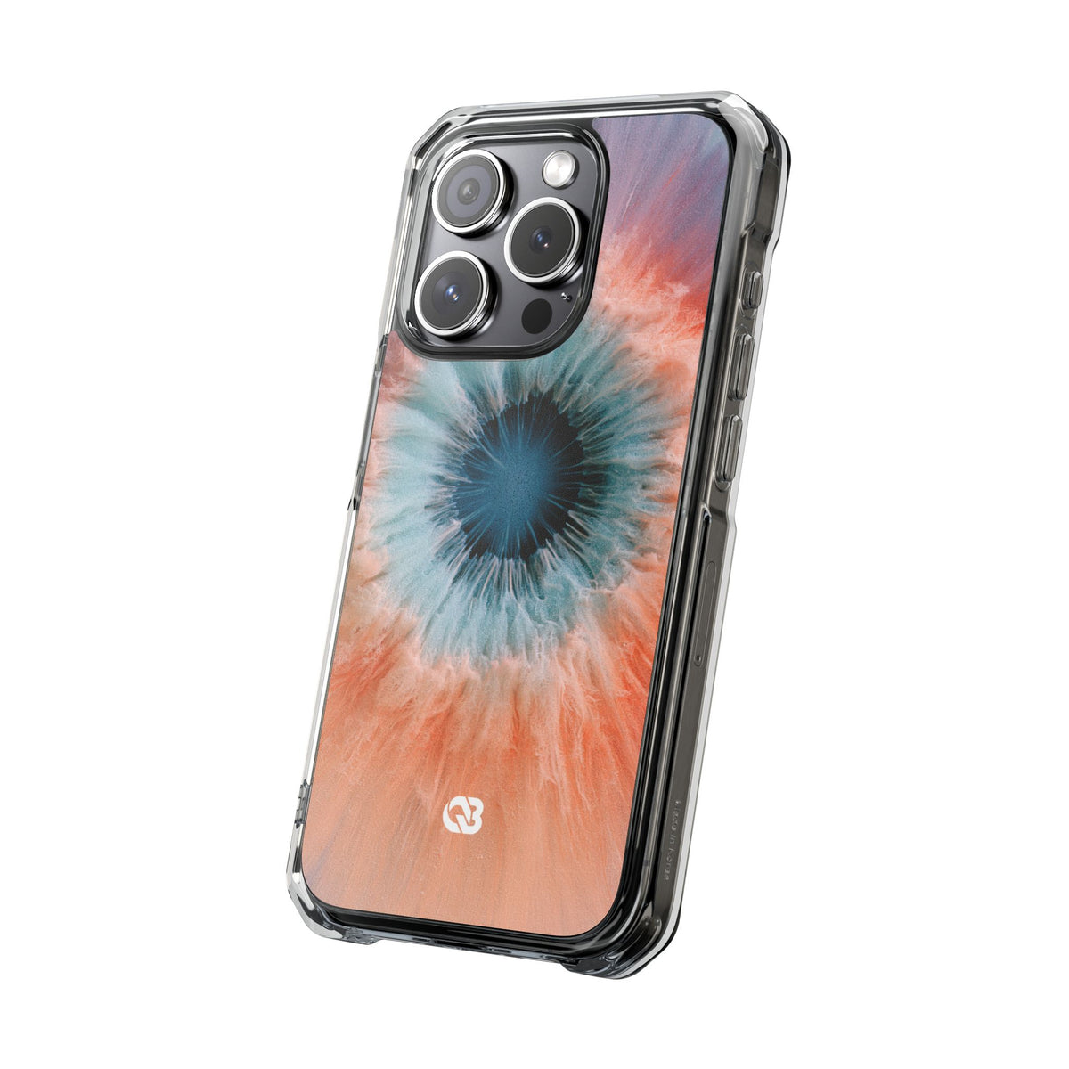 Radiant Aura Core · Clear Impact Magnetic Phone Case for iPhone · Orange