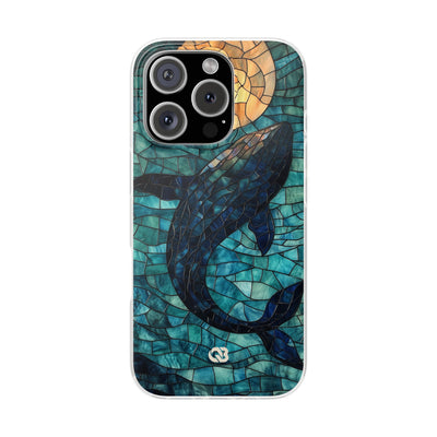 Stained Moon Whale · Soft Phone Case for iPhone