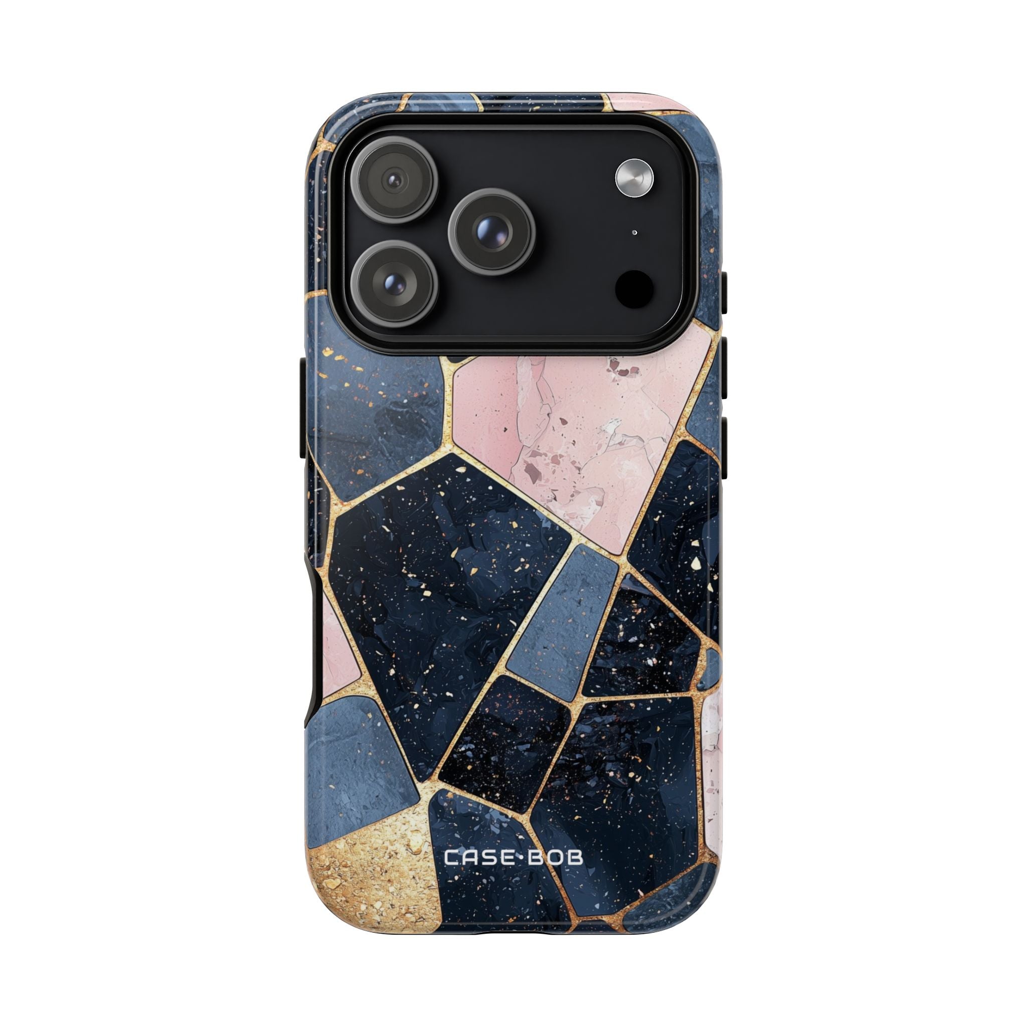 Golden Mosaic iPhone 17 Pro Case - Tough - CASE•BOB