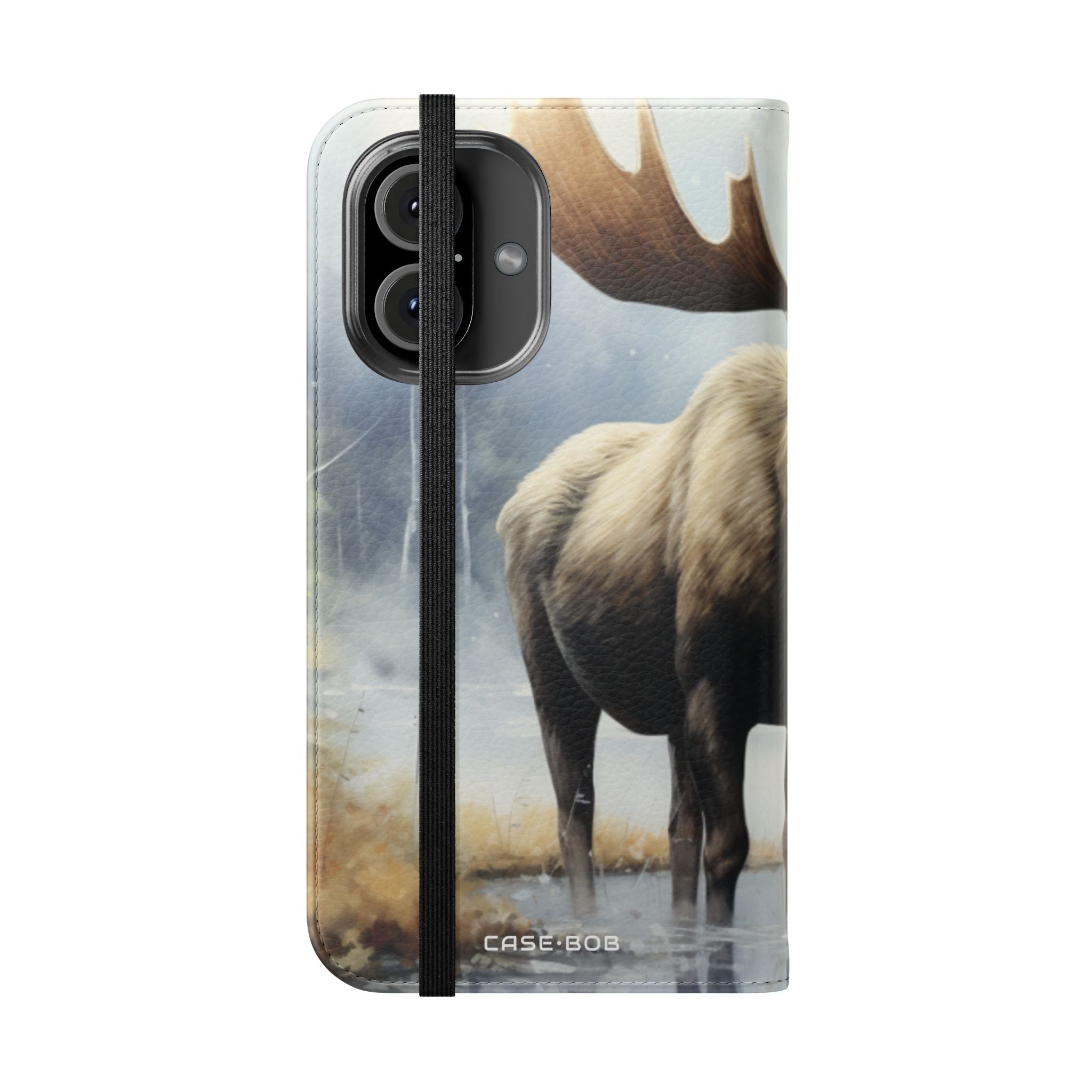Misty Moose Reflection - iPhone 16 Case - Lompakko