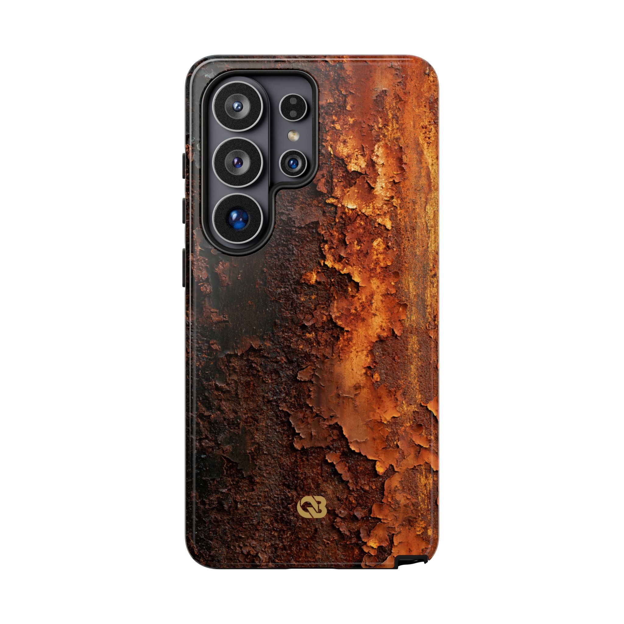 Orange Tough Phone Case for Samsung - Oxidized Iron Crust