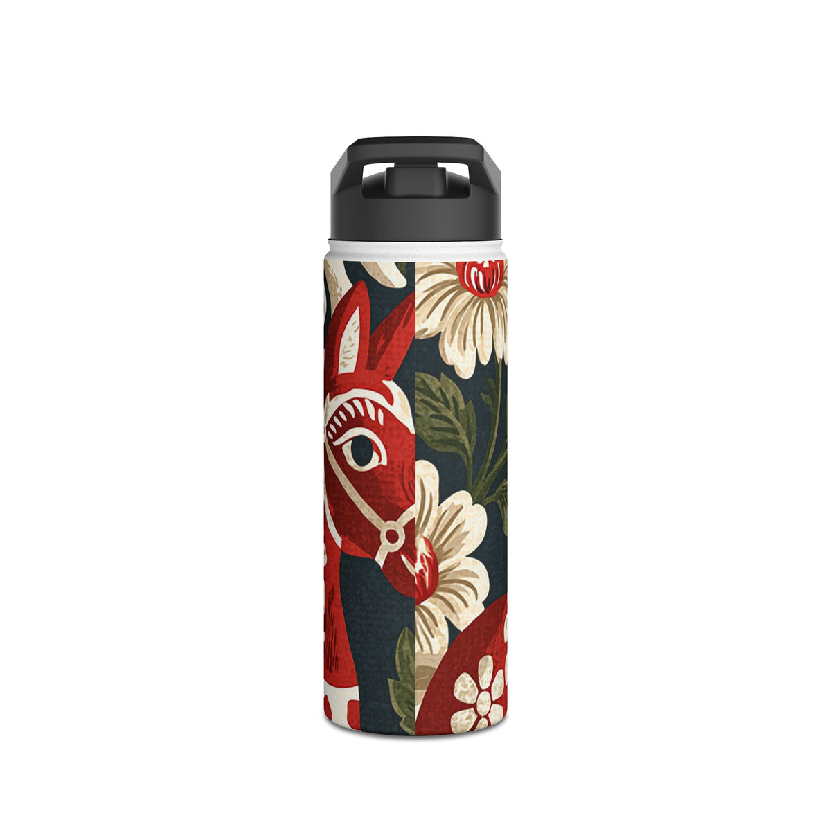 Nordic Dala Meadow · Insulated Water Bottle · Red
