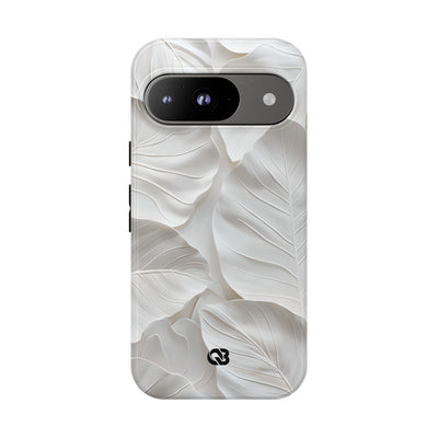Sculpted Ivory Leaves · Tough Phone Case for Google Pixel