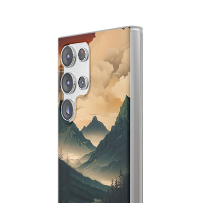 Summit River Dusk · Soft Phone Case for Samsung