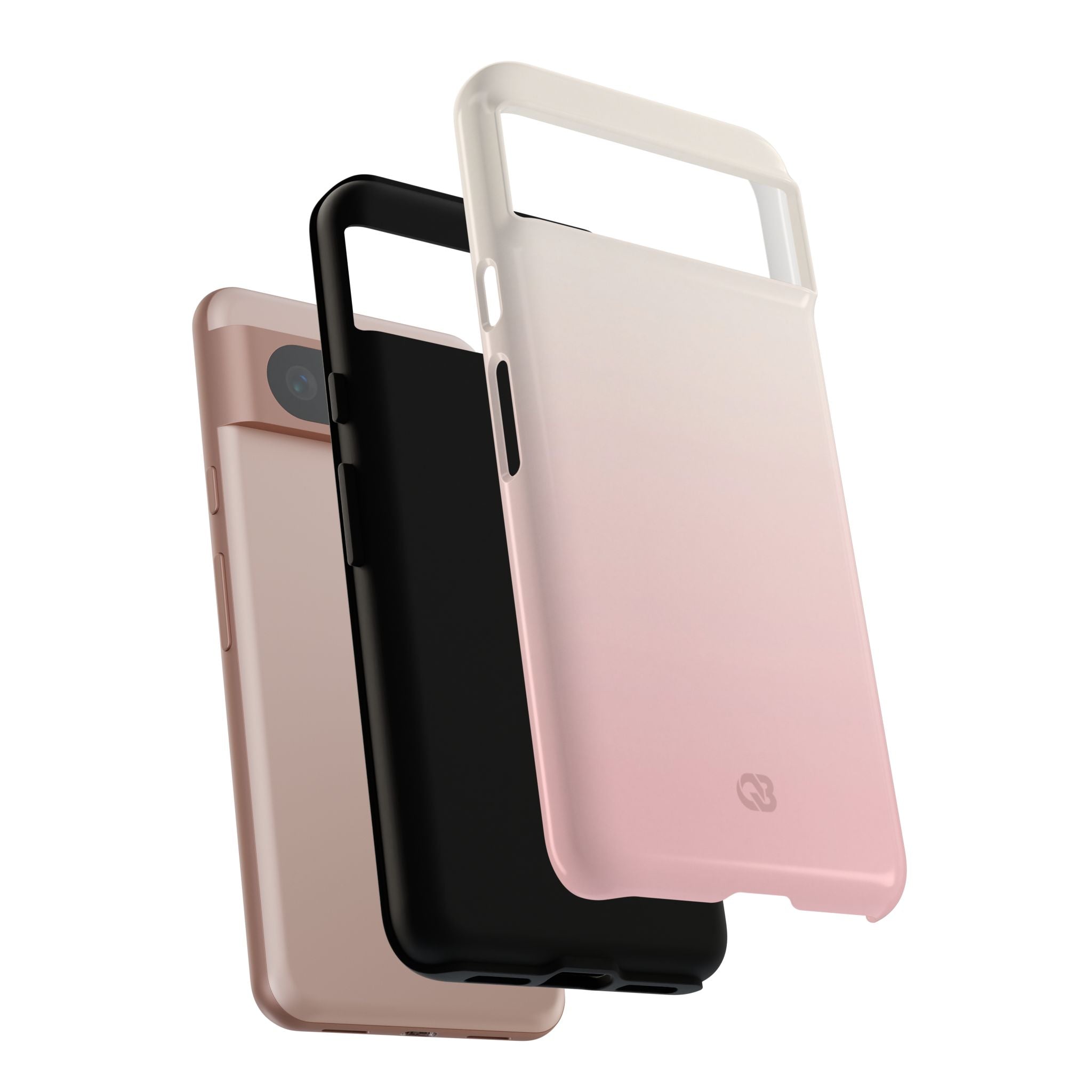Pink Tough Phone Case for Google Pixel - Frosted Blush Horizon