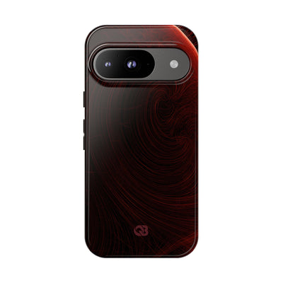 Red Tough Phone Case for Google Pixel - Crimson Flare Flux