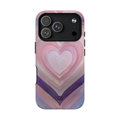 Lavender Pulse Hearts · Tough+ Magsafe