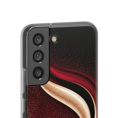 Gilded Crimson Flow · Lite Phone Case for Samsung · Red