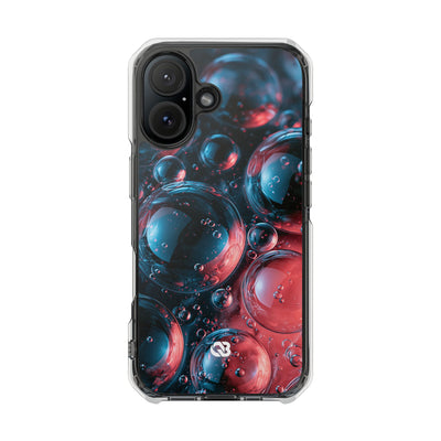 Aqua Gel Spheres · Clear Impact Magnetic Phone Case for iPhone · Blue