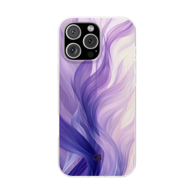Amethyst Silk Waves · Soft Phone Case for iPhone