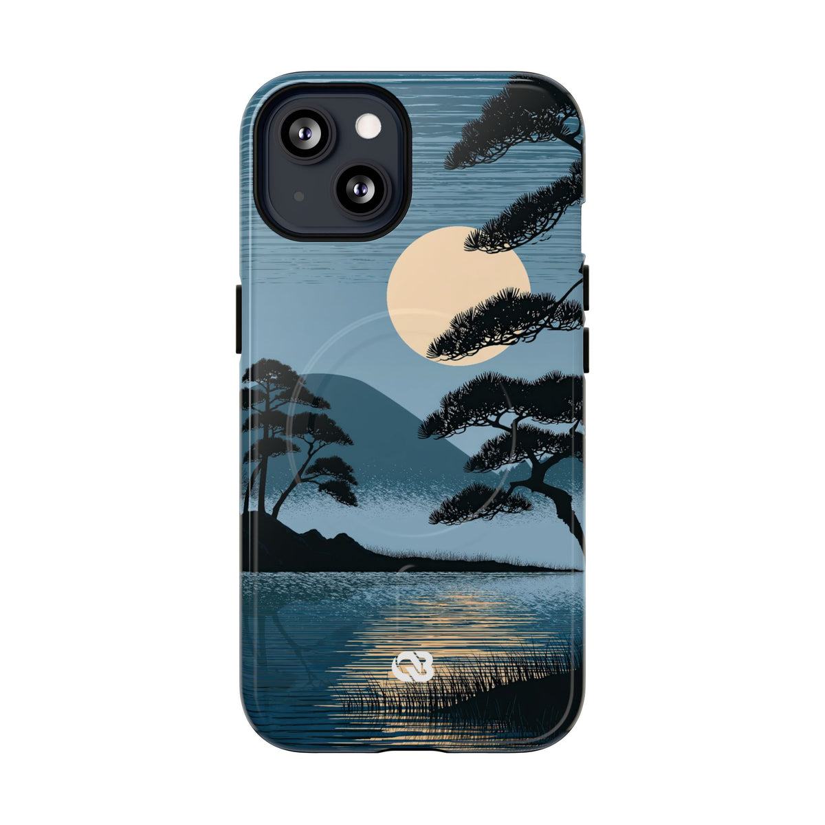 Moonlit Pine Horizon · Tough 2.0 Magnetic Phone Case for iPhone · Blue