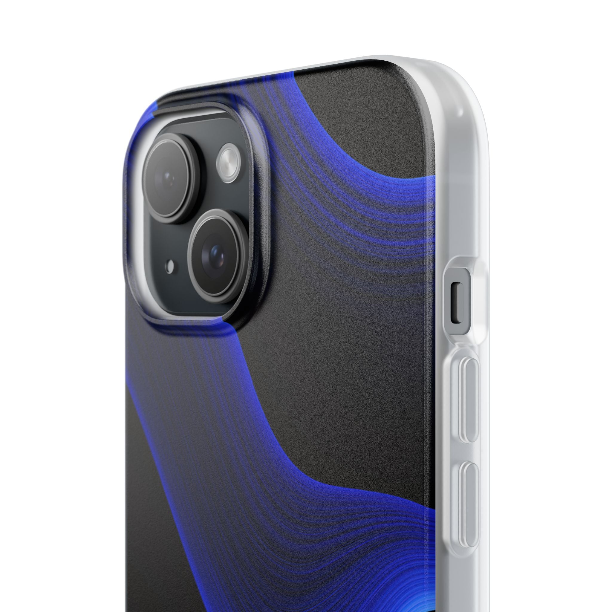 Blue Lite Phone Case for iPhone - Electric Cobalt Flow