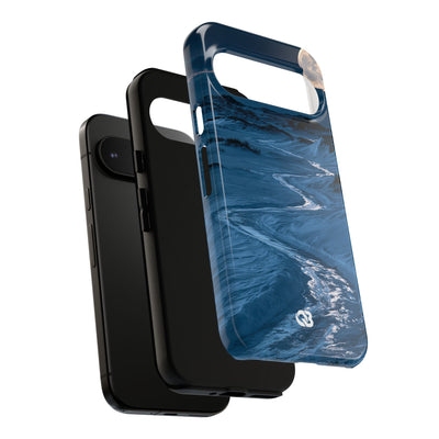 Arctic Moon Drift · Tough Phone Case for Pixel ·  Blue