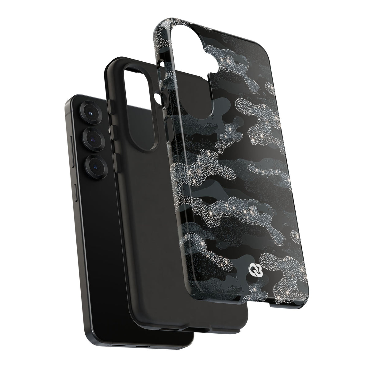 Glitter Shadow Camo · Tough Phone Case for Samsung · Black
