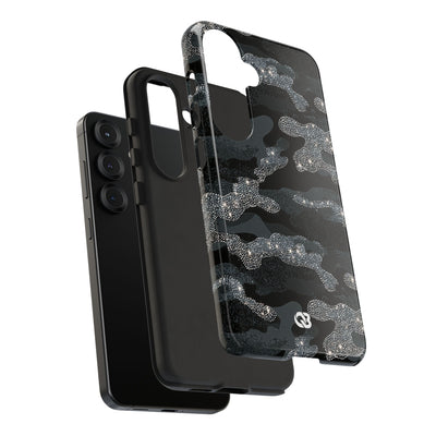 Glitter Shadow Camo · Tough Phone Case for Samsung · Black