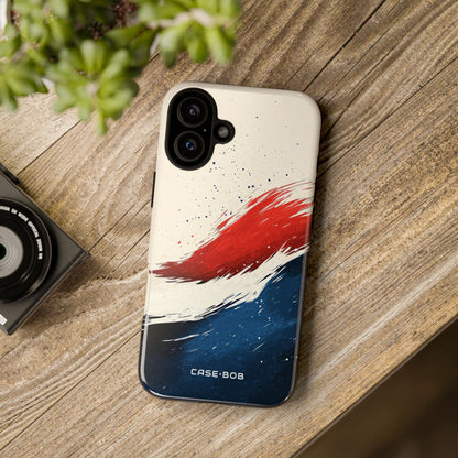 Crimson Sweep iPhone 16 Plus Case - Tough