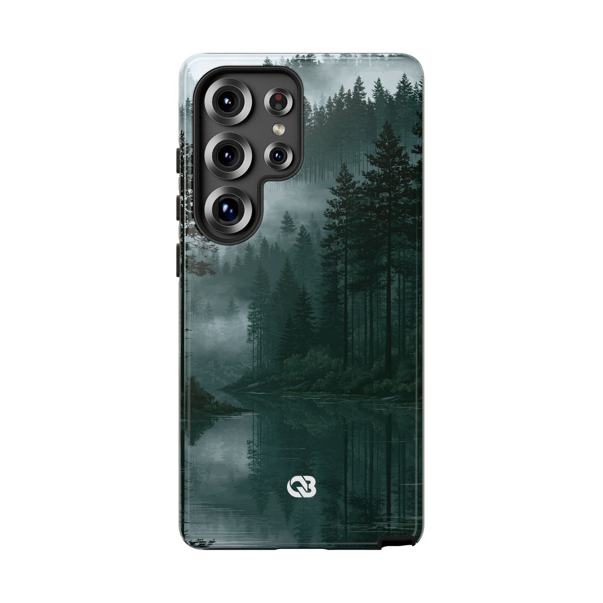 Misty Pine Reflections · Tough Phone Case for Samsung · Green